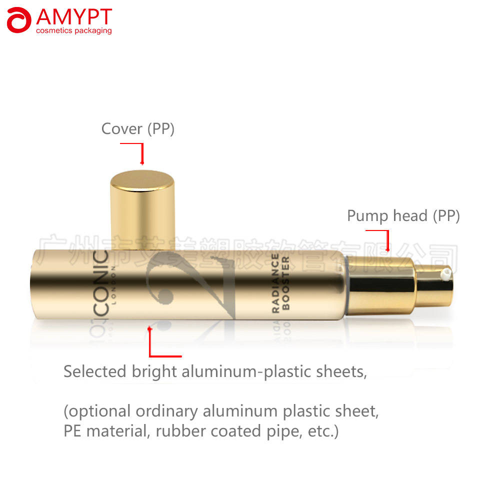 Tubo vuoto per pompa airless cosmetica in plastica