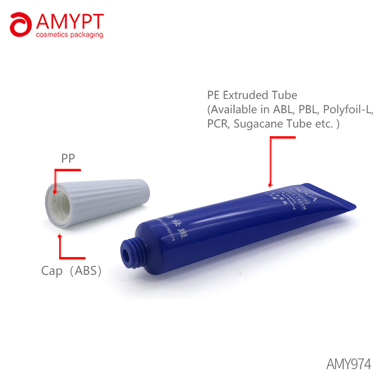 Tubo di plastica cosmetica per imballaggio per crema solare BB Cream